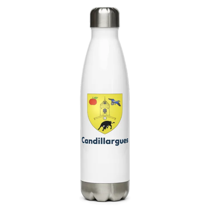 Gourde inox blason de Candillargues