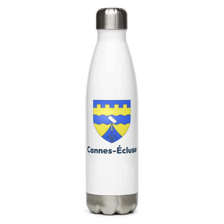 Gourde inox blason de Cannes-Écluse