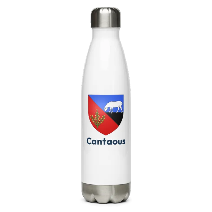 Gourde inox blason de Cantaous