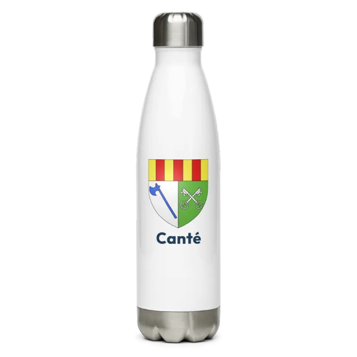 Gourde inox blason de Canté