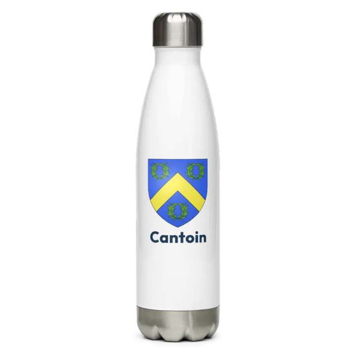 Gourde inox blason de Cantoin
