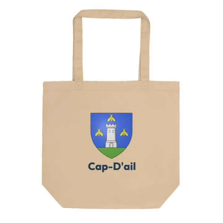 Tote bag coton bio — blason de Cap-d'Ail