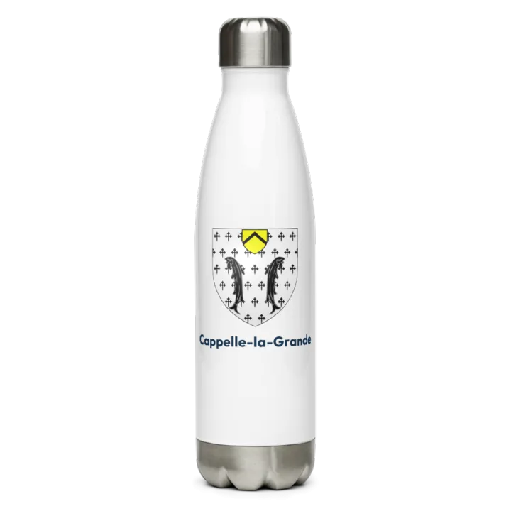 Gourde inox blason de Cappelle-la-Grande