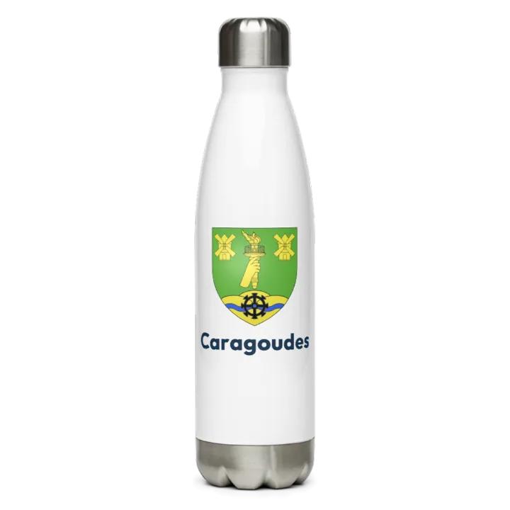 Gourde inox blason de Caragoudes