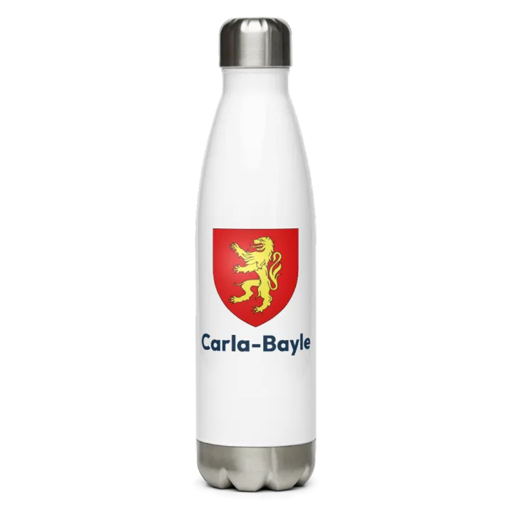 Gourde inox — blason de Carla-Bayle