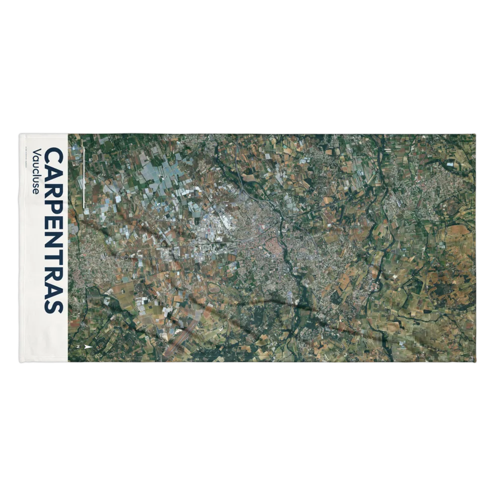 Serviette cartographique — carte de Carpentras