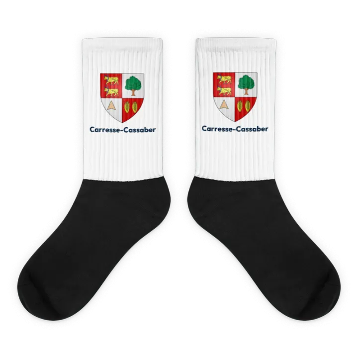 Chaussettes — blason de Carresse-Cassaber