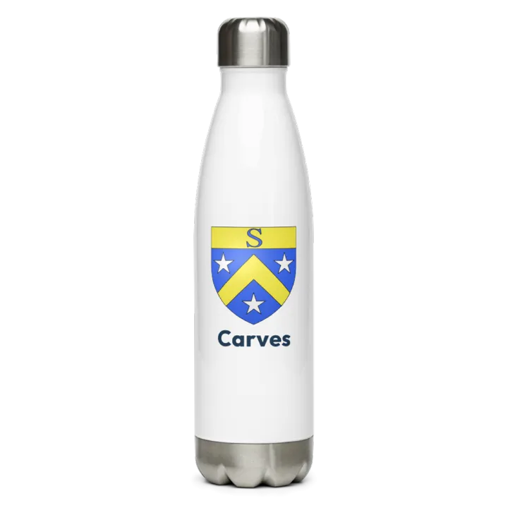 Gourde inox blason de Carves