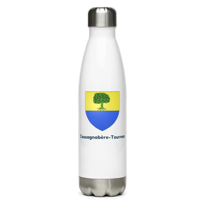 Gourde inox — blason de Cassagnabère-Tournas