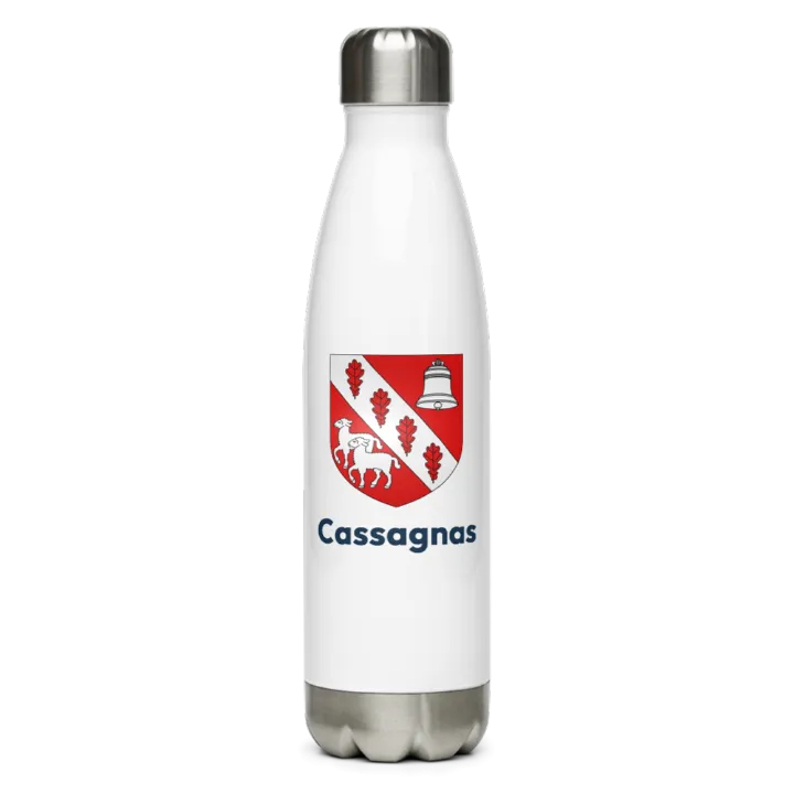 Gourde inox blason de Cassagnas