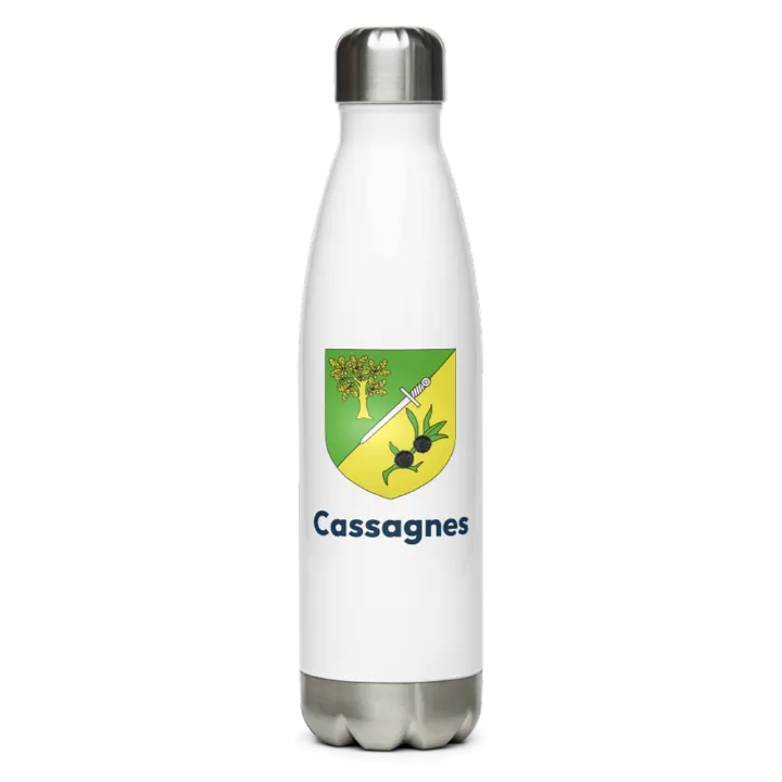 Gourde inox blason de Cassagnes