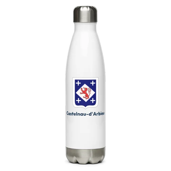 Gourde inox blason de Castelnau-d'Arbieu