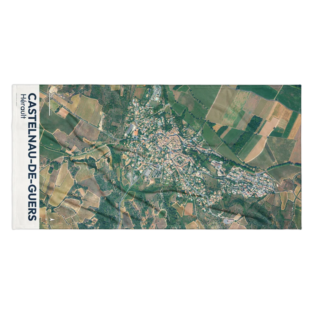 Serviette cartographique — carte de Castelnau-de-Guers