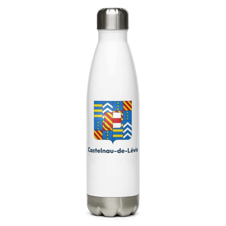 Gourde inox blason de Castelnau-de-Lévis