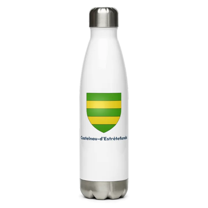 Gourde inox blason de Castelnau-d'Estrétefonds