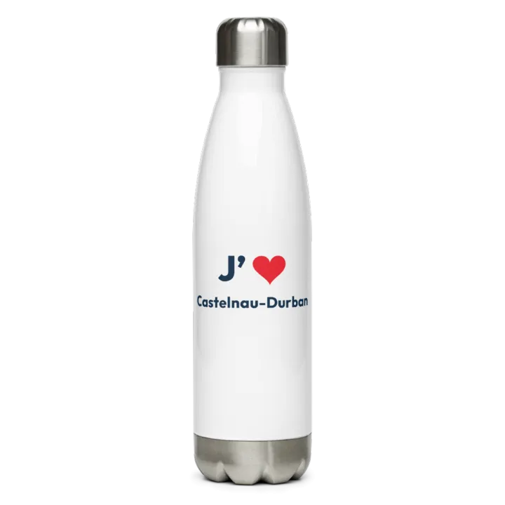 Gourde inox « J’❤ Castelnau-Durban »