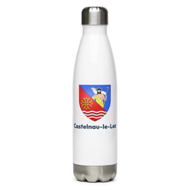 Gourde inox blason de Castelnau-le-Lez