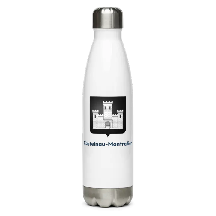 Gourde inox — blason de Castelnau-Montratier
