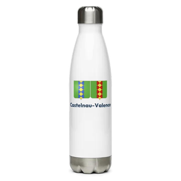 Gourde inox blason de Castelnau-Valence