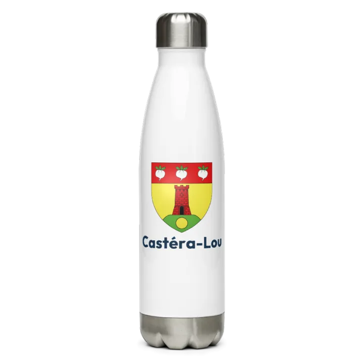 Gourde inox blason de Castéra-Lou