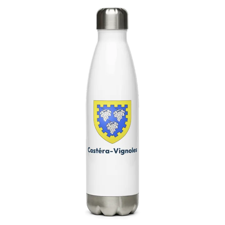 Gourde inox blason de Castéra-Vignoles