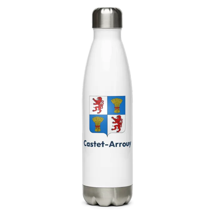 Gourde inox blason de Castet-Arrouy