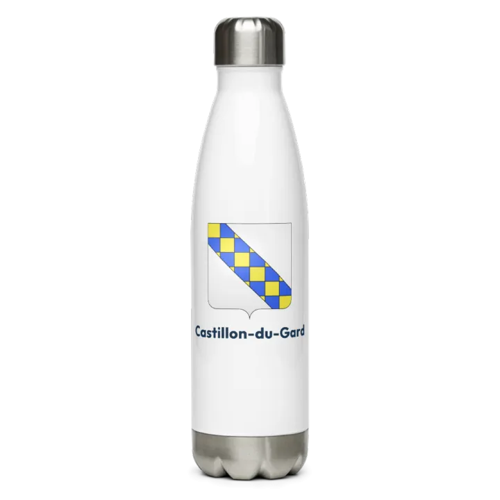 Gourde inox blason de Castillon-du-Gard