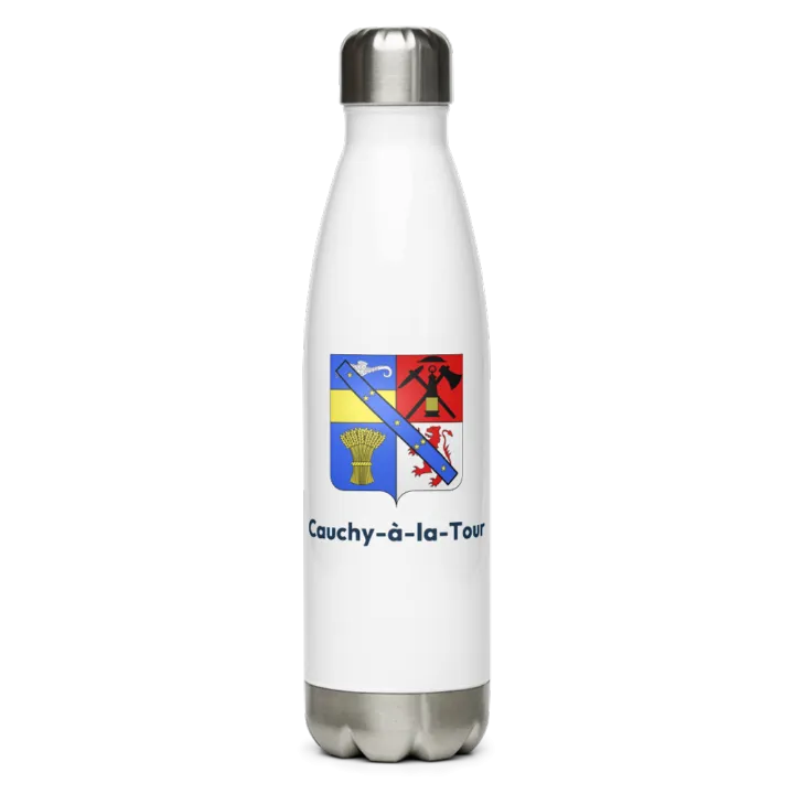 Gourde inox blason de Cauchy-à-la-Tour