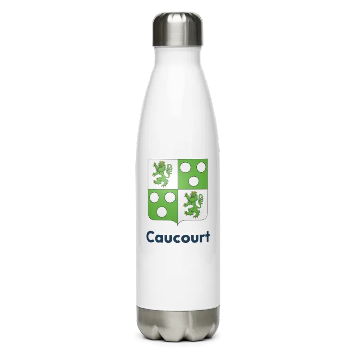 Gourde inox blason de Caucourt