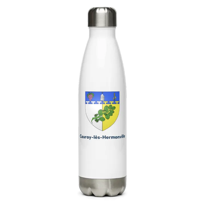 Gourde inox blason de Cauroy-lès-Hermonville