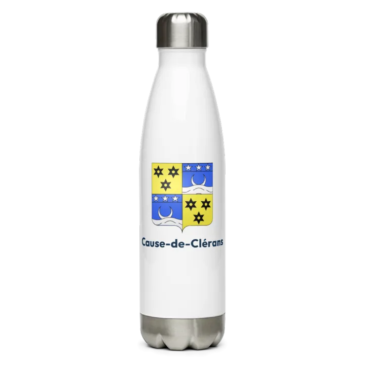 Gourde inox blason de Cause-de-Clérans