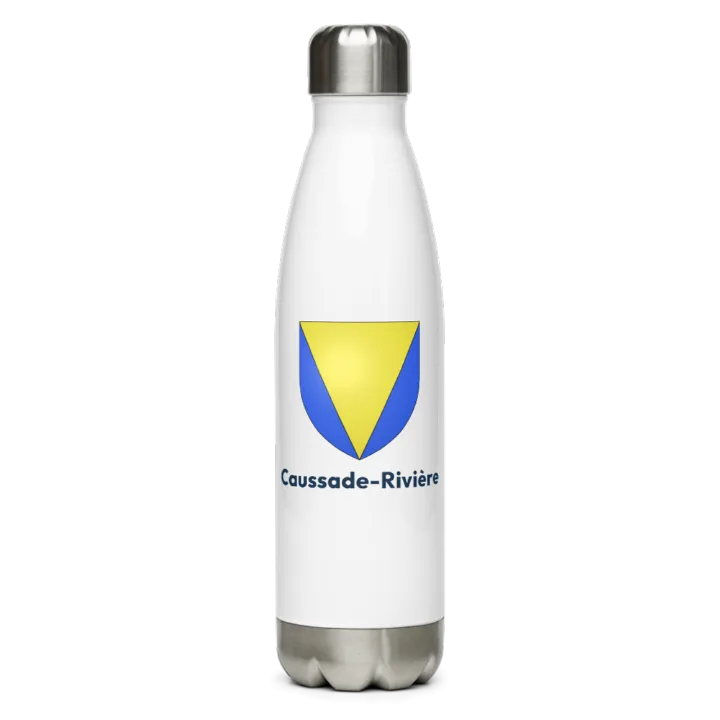 Gourde inox blason de Caussade-Rivière