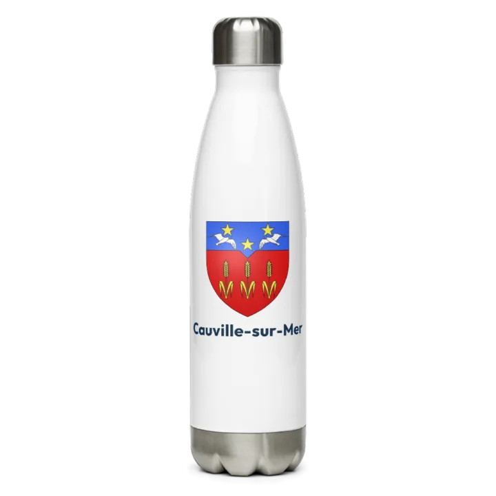 Gourde inox blason de Cauville-sur-Mer