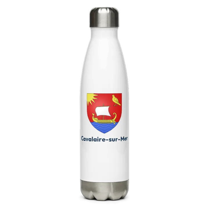 Gourde inox — blason de Cavalaire-sur-Mer
