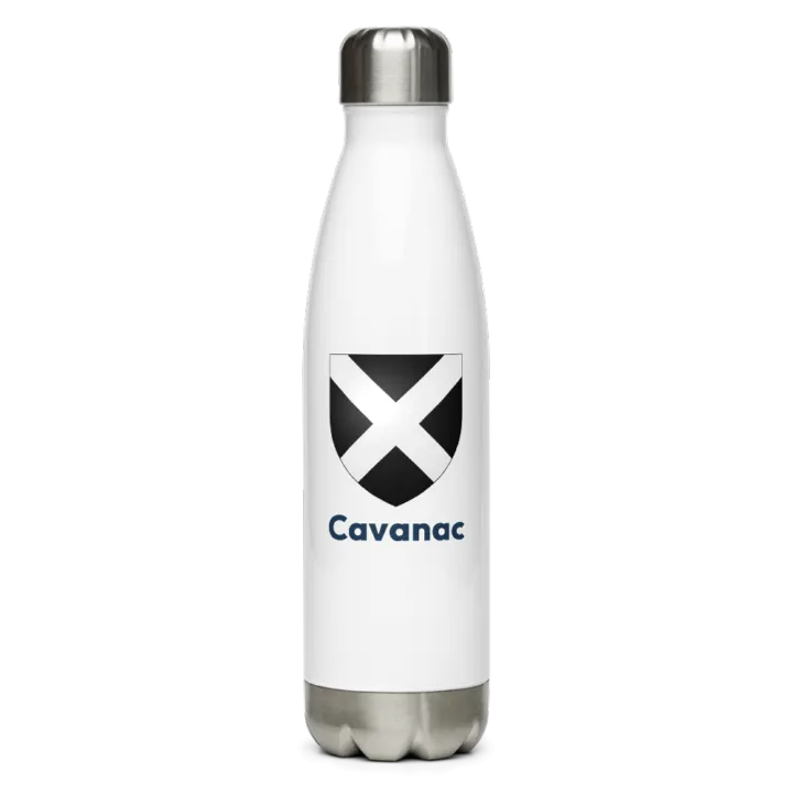 Gourde inox blason de Cavanac