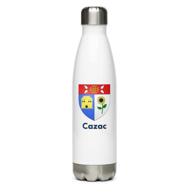 Gourde inox blason de Cazac
