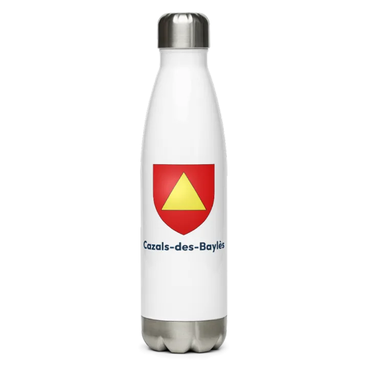 Gourde inox blason de Cazals-des-Baylès