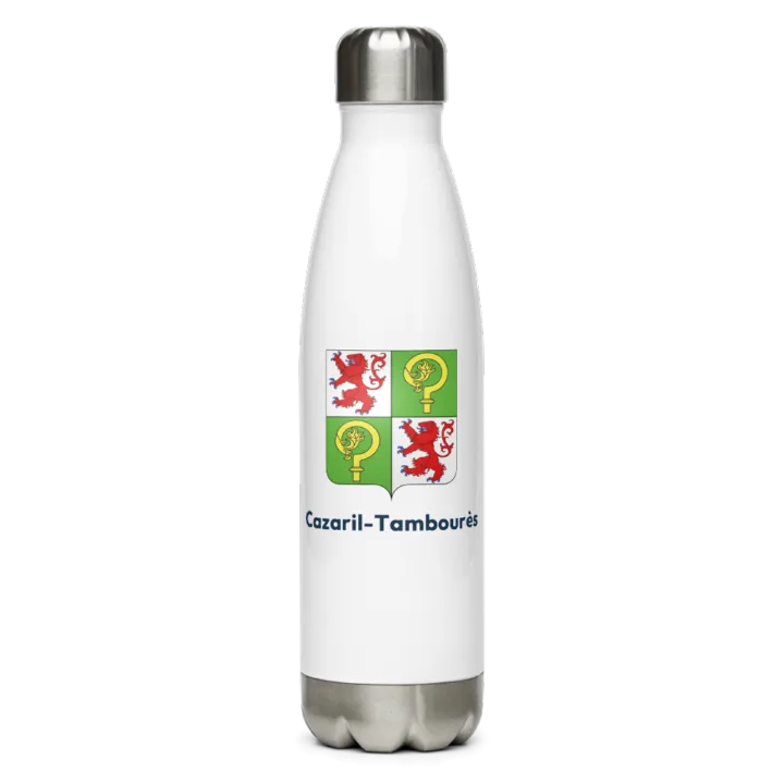 Gourde inox blason de Cazaril-Tambourès