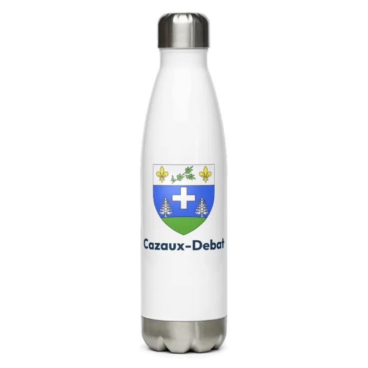 Gourde inox blason de Cazaux-Debat