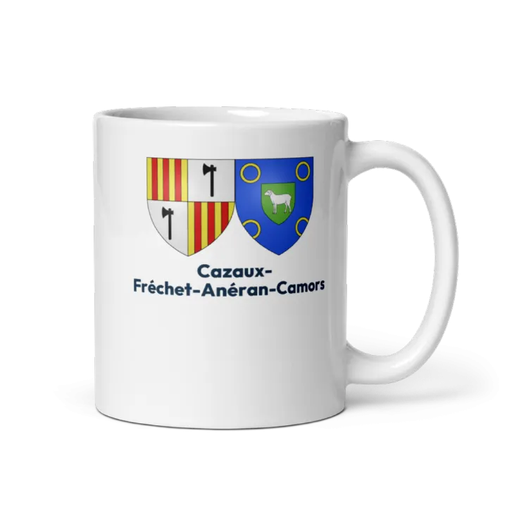 Mug blason de Cazaux-Fréchet-Anéran-Camors
