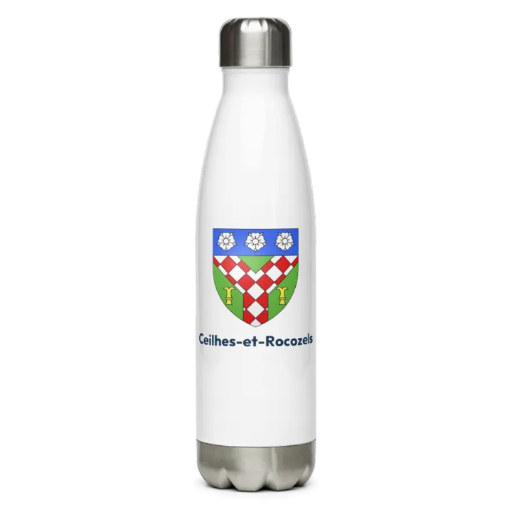 Gourde inox blason de Ceilhes-et-Rocozels