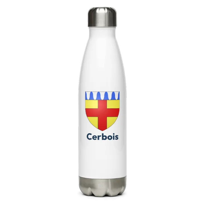 Gourde inox blason de Cerbois