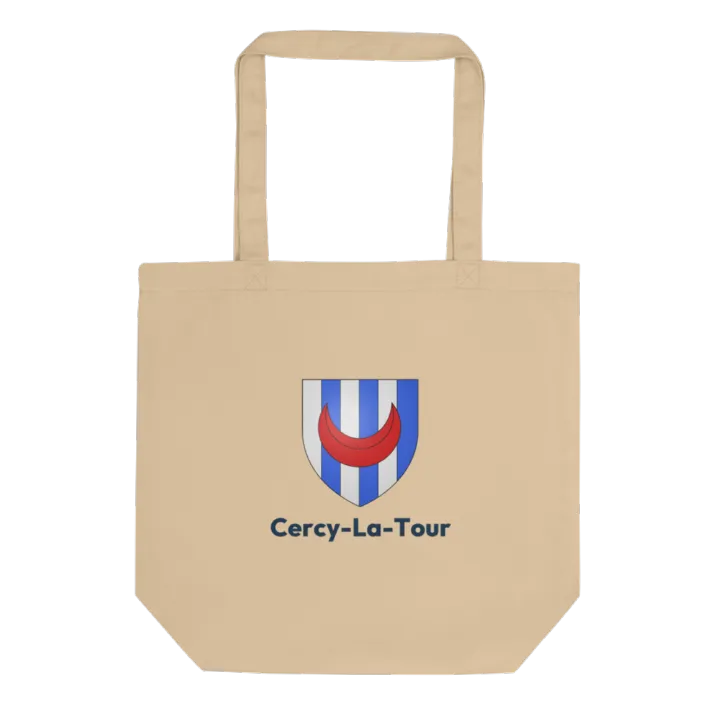 Tote bag coton bio — blason de Cercy-la-Tour