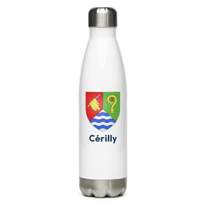 Gourde inox — blason de Cérilly
