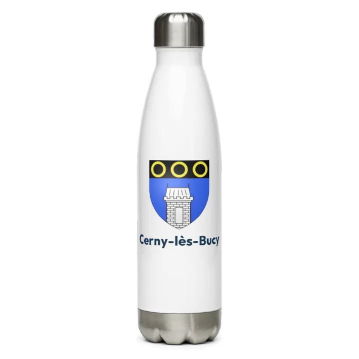 Gourde inox blason de Cerny-lès-Bucy