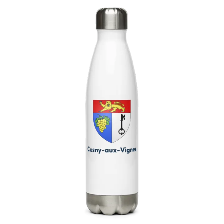 Gourde inox blason de Cesny-aux-Vignes