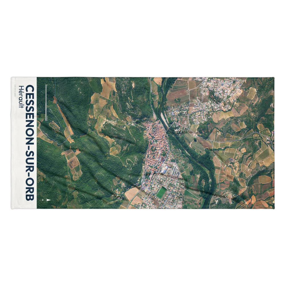 Serviette cartographique — carte de Cessenon-sur-Orb