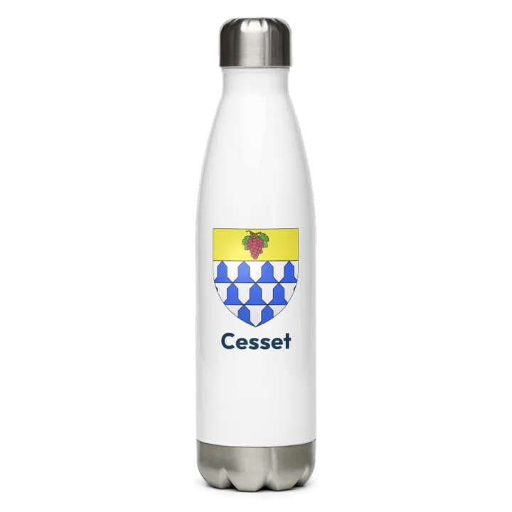Gourde inox blason de Cesset