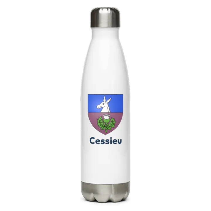 Gourde inox — blason de Cessieu