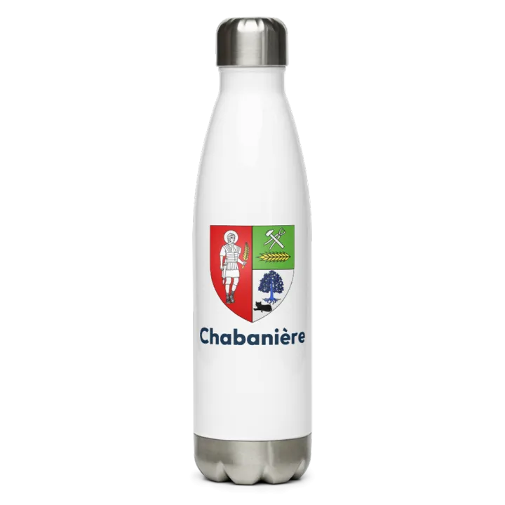 Gourde inox blason de Chabanière